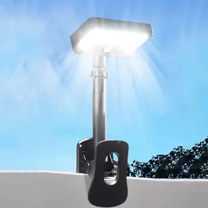 Solar Powered Outdoor Light, 92 LEDs Solar Fence Light with Motion Sensor, Waterproof Security Lighting for Chain Link Fence, Deck, Gutter, Camping, Solar Outside Lights