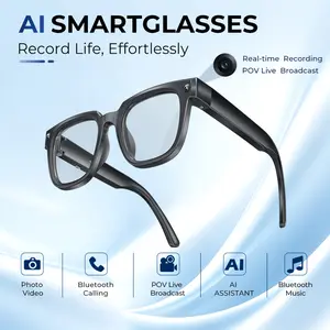 AI Smart Glasses with 8MP Camera, Photo & Video Recording, Hands-Free POV Capture, App-Based Translation, Bluetooth Calls, Lightweight Smart Glasses for Travel & Daily Use