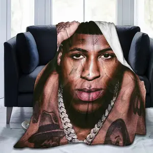 Super Soft Flannel Throw Youngboy Blanket 40"X30" For Bed, Sofa, Camping, Cold Cinema Or Travel,Gift For Your Family And Friend