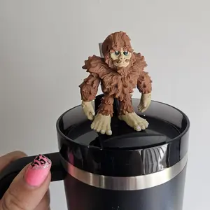 BIG FOOT SASQUATCH 3D PRINTED STRAW BUDDY FOR TUMBLER CUP