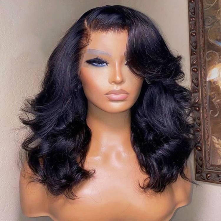 West Kiss 250% Density Right Side Part Glueless LayerCut Wig 6x8 Lace Closure Wig Body Wave Pre Cut Pre Bleached Ready Go Wigs