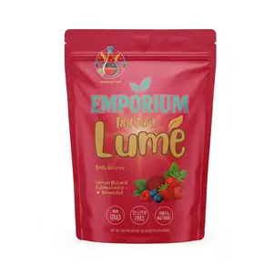 Emporium Lume Red Juice | Organic Fruit & Veggie Powder Blend | Probiotics + Berberine | Non GMO · Gluten Free · 100% Natural | 30 Sachets