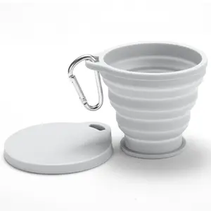 Silicone Foldable Cup Portable Travel Water Bottle Food Grade Outdoor Camping Compressed Mouthwash Cup Brushable Toothbrush Holder Reusable Water Bottles