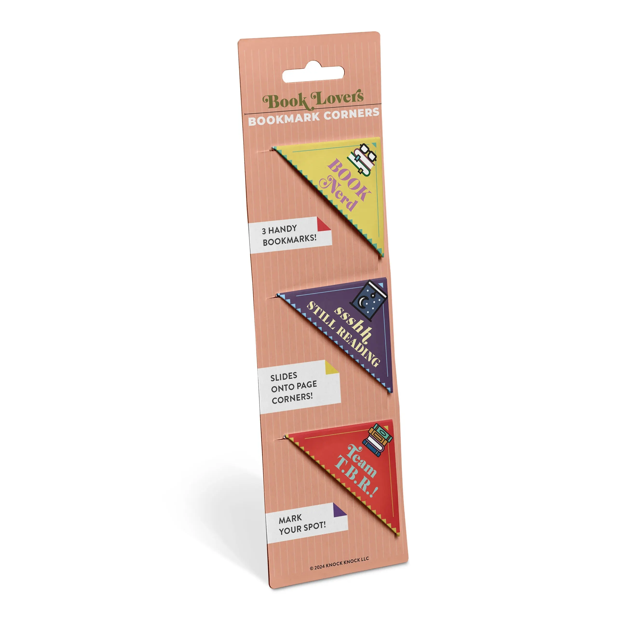 Book Lovers Bookmark Corners, Set of 3 Unique Cardstock Bookmarks Book Lovers Bookmark Corners, Set of 3 Unique Cardstock Bookmarks