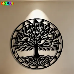 1pc Tree of Life Metal Wall Art, Enchanting Tree of Life Statue Mural, Ideal Gift for New Year, Easter, Nature & Art Enthusiasts, Weather-Resistant Metal Wall Decor , Perfect for Outdoor Garden Fence & Indoor Living Room Wall, Stunning Home Decor Accent