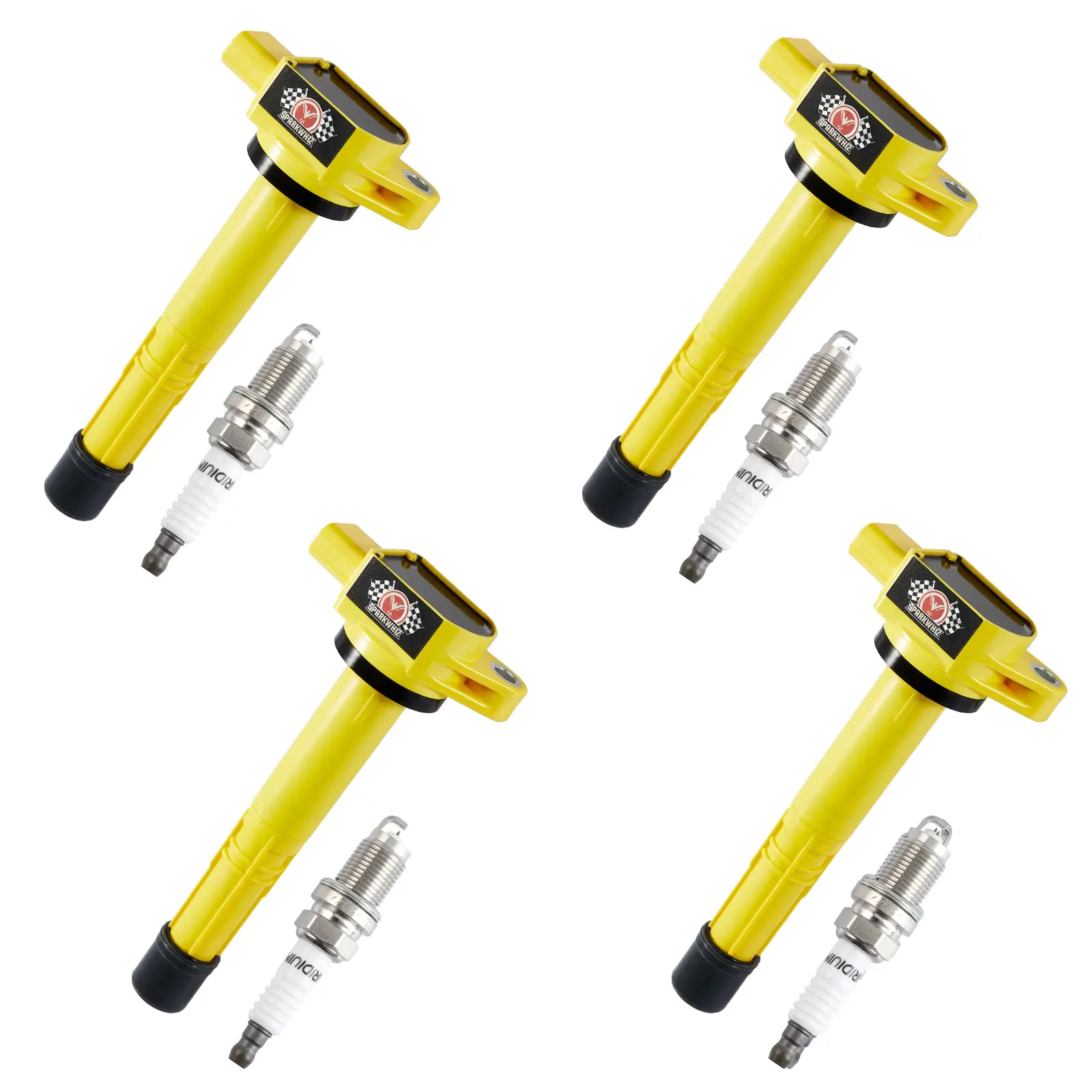 Ignition Coils Compatible with Honda Accord, Civic, CR-V, Element, S2000 & Acura RSX (2.0L, 2.4L, 2002-2011, K20, K24, 30520-PNA-007, 30520-RAA-007, UF311)