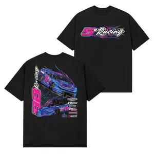 180g[100%cotton]5B Racing Performance Shirt – Neon Style Race Car Graphic Design, Motorsport Streetwear Aesthetic – Gift for Car Enthusiasts & Racing Fans – Perfect for Men