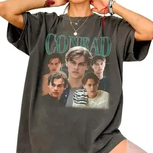 Comfort Colors Vintage Conrad Fisher Fan Shirt, The Summer I Turned Pretty Inspired Graphic Tee, Team Conrad Vintage Bootleg Style Top, TV Show Merch Gift