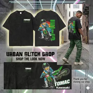 Tomac ET3 Dirt Bike Shirt, Motocross Racing Graphic Tee, Vintage Washed Streetwear T-Shirt, Supercross Fan Gift