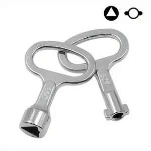 1 PC Universal Triangular Slotted Key for Distribution Box Valve Key Torque Wrench Electric Cabinet Lock Elevator Door Key