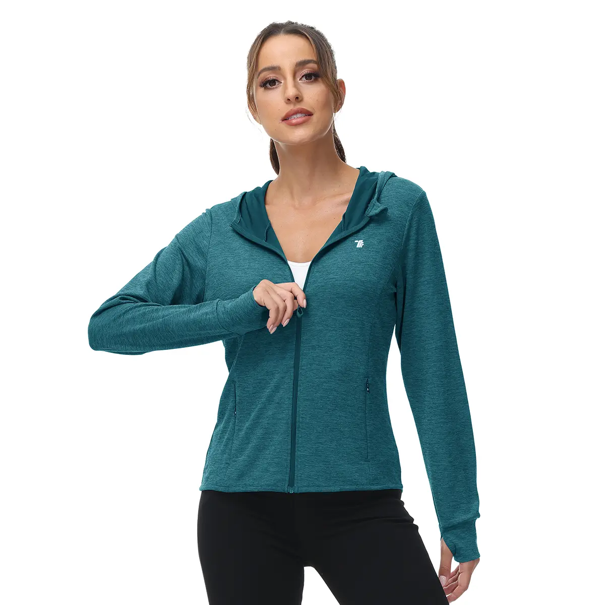 Women's UPF 50+ Full Zip Long Sleeve Shirts Women's UPF 50+ Full Zip Long Sleeve Shirts