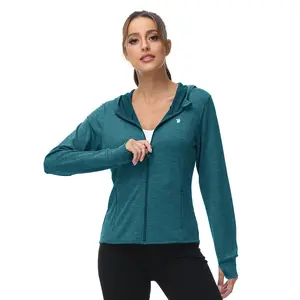 Women's UPF 50+ Full Zip Long Sleeve Shirts