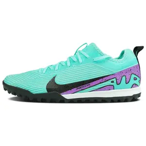 Nike Mercurial Vapor 15 Pro TF Soccer Cleats – Unisex Blue Purple Round-Toe Lace-Up Synthetic Turf Shoes Verifiable, with credentials and supporting global authentication
