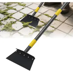 Heavy-Duty Garden Shovel 48inch All-Season Outdoor Tool with 4.3" Wide Blade, Rust-Proof Steel & Ergonomic Handle for Seniors (Weed Removal, Snow Scraper, Moss Cleaner)