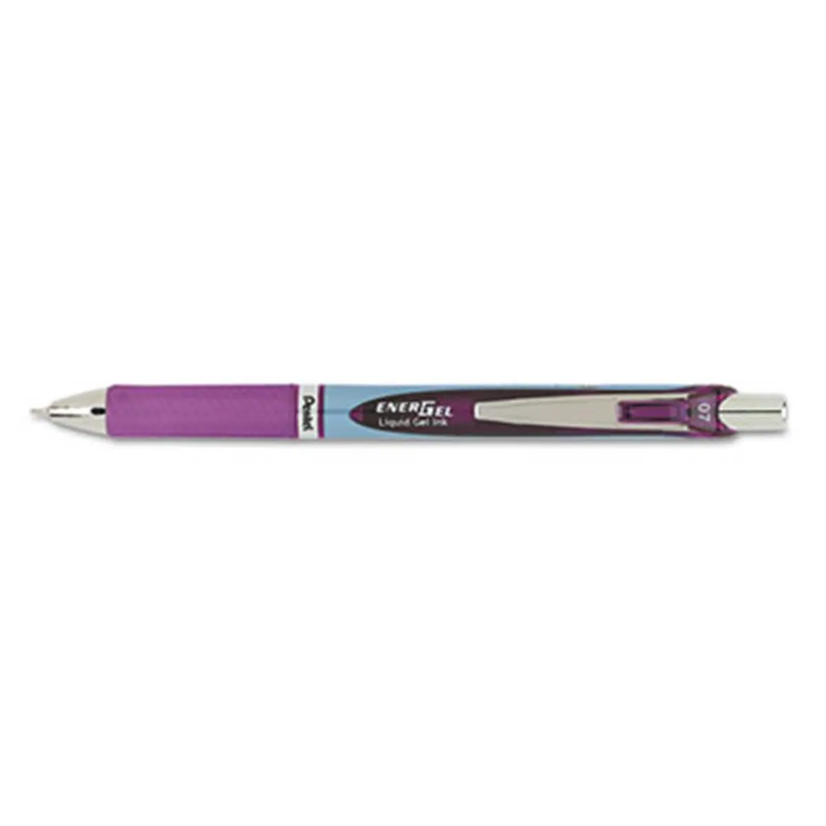 Pentel EnerGel RTX Retractable Roller Ball Gel Pen - Needle Point, Medium Tip, Violet Vivid Ink, Latex-Free, Lefties-Friendly, Smooth-Writing, Stylized Barrel, No Blotting