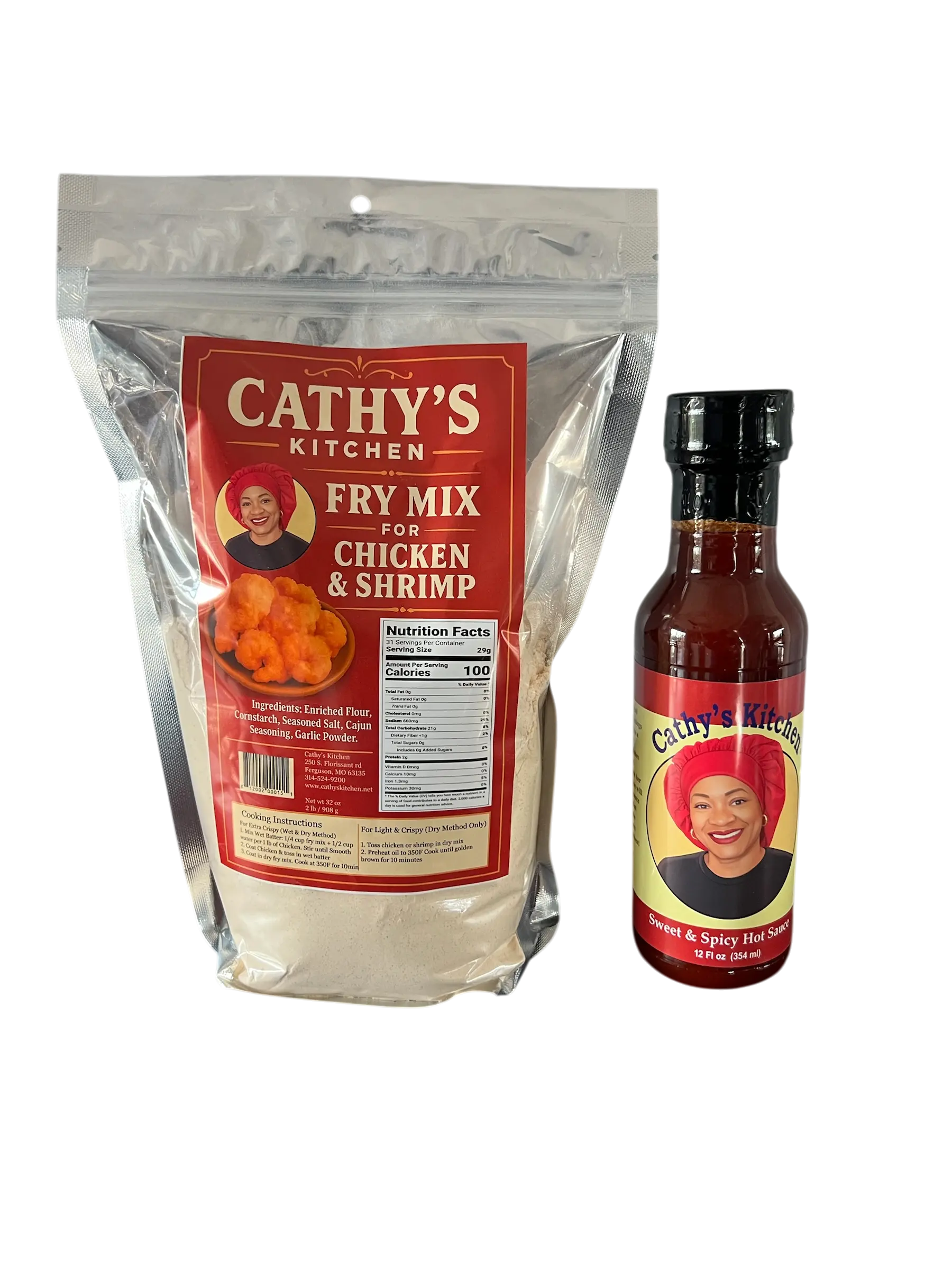 Cathy’s Kitchen Fry Mix + Sweet & Spicy Hot Sauce