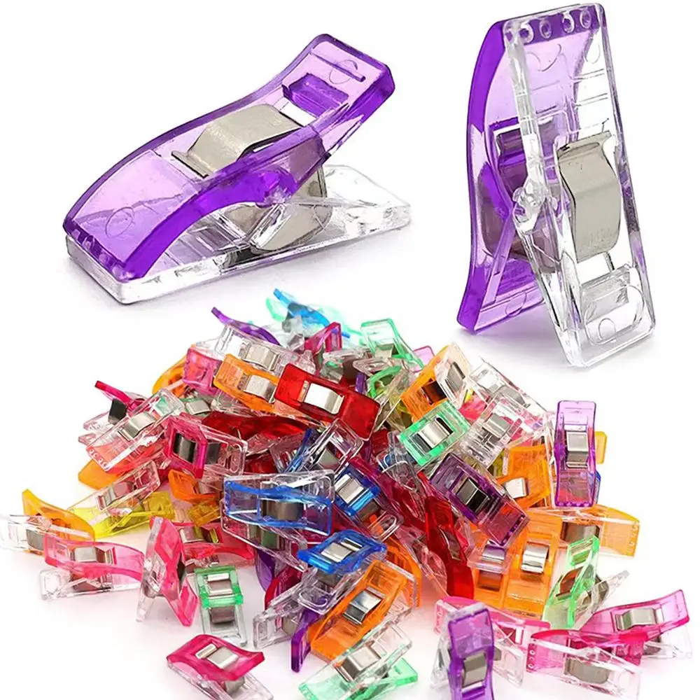 Sewing Clip, Universal Sewing Clip, Multipurpose Plastic Craft Crocheting Knitting Safety Clothing Clip, Binding Clip, Household Items, Sewing Supplie