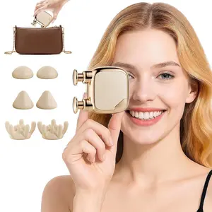 Mini Rechargeable Dual-Head Massage Gun with Replaceable Heads - Compact Cordless Design for Muscle Relief & Recovery - Adjustable