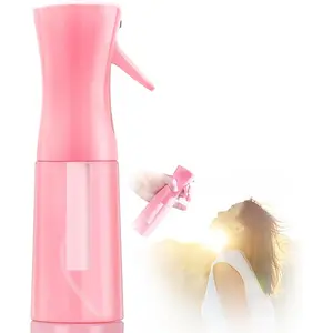 Spray bottles, Spray Water Bottle Fine Mist Refillable, Continuous Spray Bottle for Hair, Skin Care, Planting, Showering Pets, Travel, Cleaning & Home (Pink)