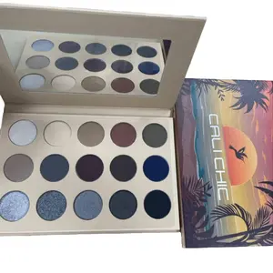 Cali Chic Eyeshadow Smokey Palette High-End Pressed Powder Metallic Vegan Cruelty-Free Long-Wearing Makeup Cosmetic
