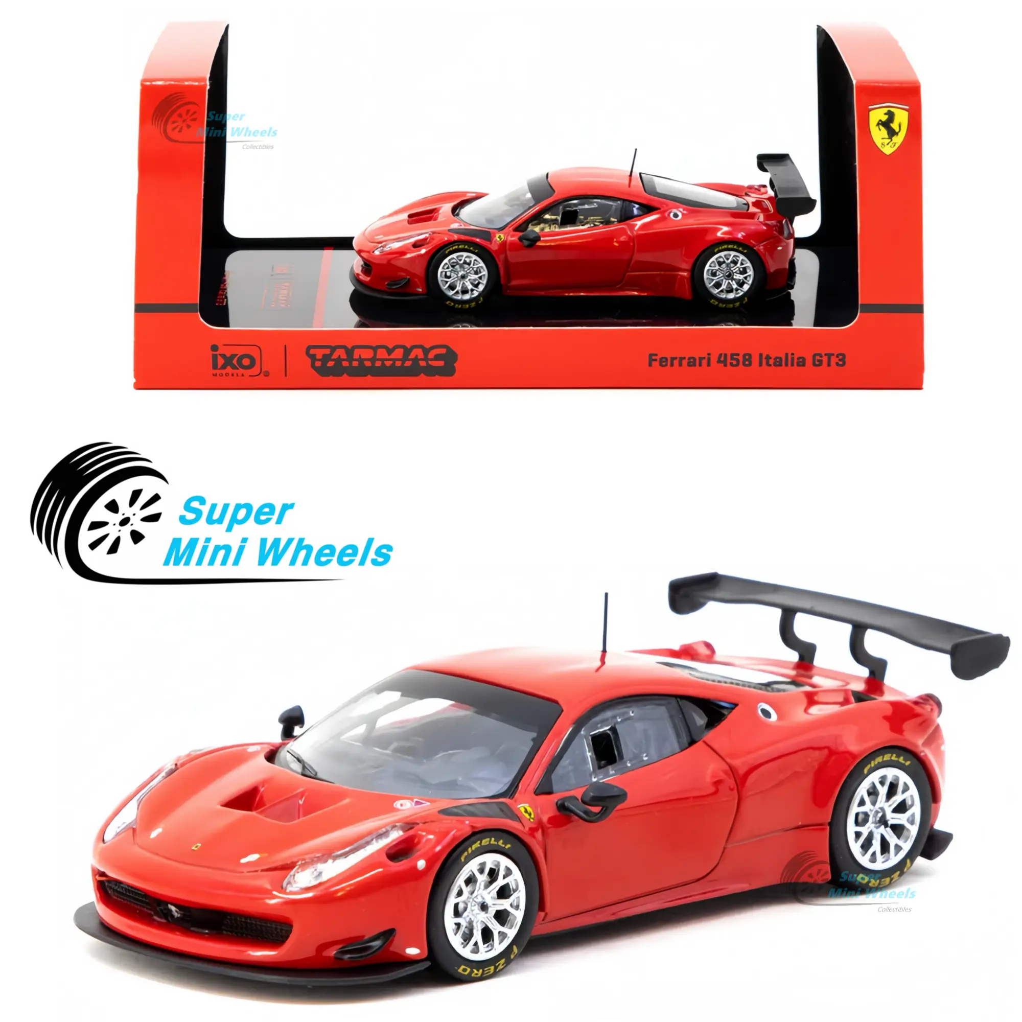 Tarmac Works 1:64 Ferrari 458 Italia GT3 – Red Tarmac Works 1:64 Ferrari 458 Italia GT3 – Red