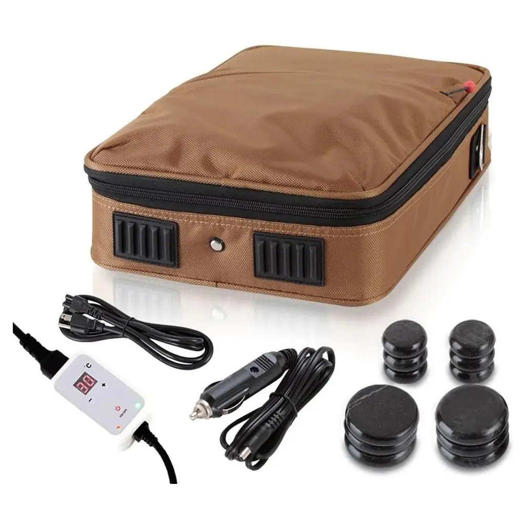Ayahua Hot Stone Massage Kit - Portable with Plug-in Design