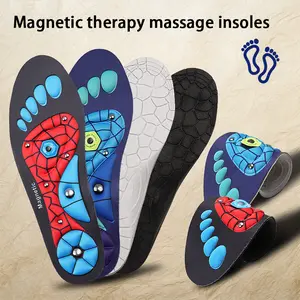 Comfort Support Insoles for All Day - 220+ lbs Plantar Fasciitis High Arch Support for Men Women Work Boots & Running Shoes with Acupressure Cushions & Magnet Massage Technology