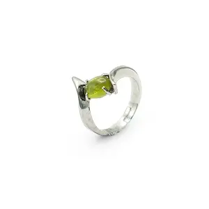 Peridot Ring Silver