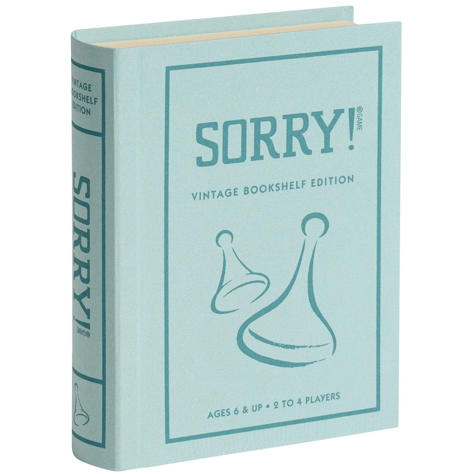 WS Game Company Sorry! Vintage Bookshelf Edition Board Game for 2 to 4 Players, Ages 6+