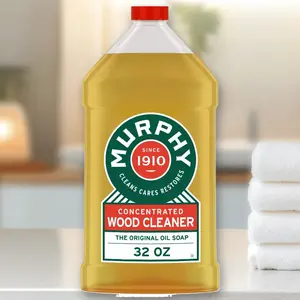 Murphy Oil Soap Wood Cleaner 32fl oz - Wood Cleaner, for Floors Furniture, 32fl oz, with Natural Oils, Easy to Use