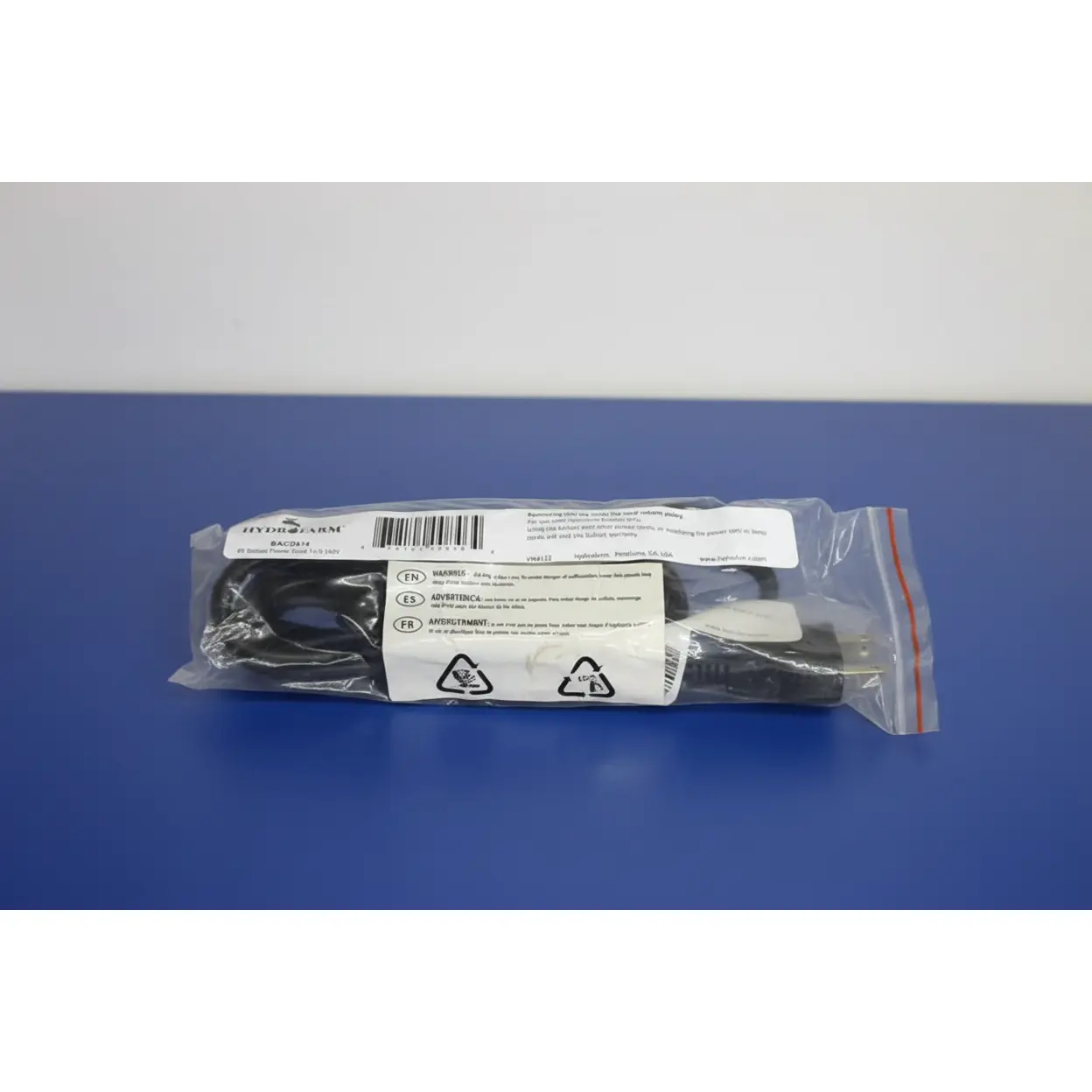CLOSEOUT Hydrofarm 8ft Ballast Power Cord 14/3 240v