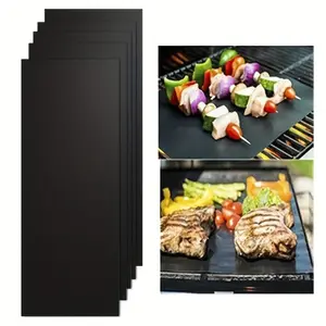 1pc free cutting barbecue mat, non stick barbecue mat, silicone grill mat for barbecue grill, protective cover mat, outdoor protective grill grill top cover, barbecue tools, barbecue accessories