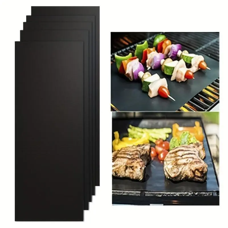 1pc free cutting barbecue mat, non stick barbecue mat, silicone grill mat for barbecue grill, protective cover mat, outdoor protective grill grill top cover, barbecue tools, barbecue accessories