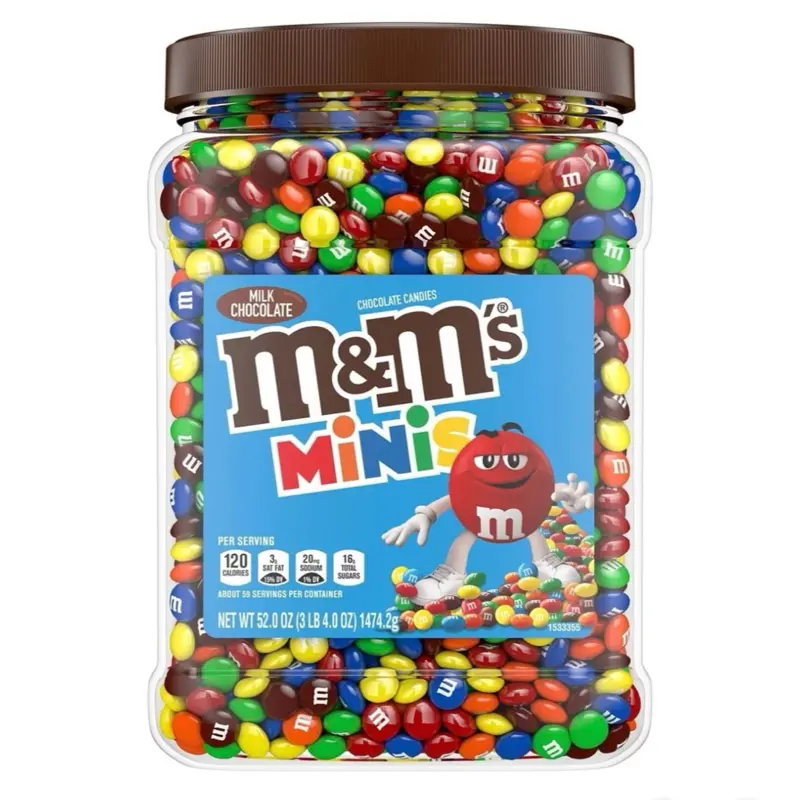 Mini M&Ms Chocolate Snack, 52 oz Jar