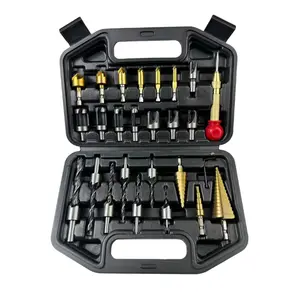 26-Piece Woodworking Drill Bit Set, Precision Positioning Chamfer Bits, Boring Auger Drills, Ideal for Carpentry Projects