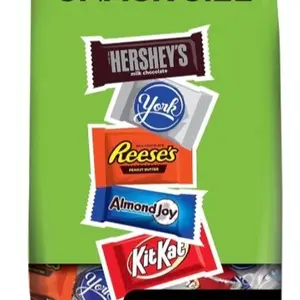 Hershey Assorted Chocolate Flavored Snack Size, Easter Candy Party Pack, 33.43 oz Bonbon Candies Sweet Peanut Milk Butter Creamy