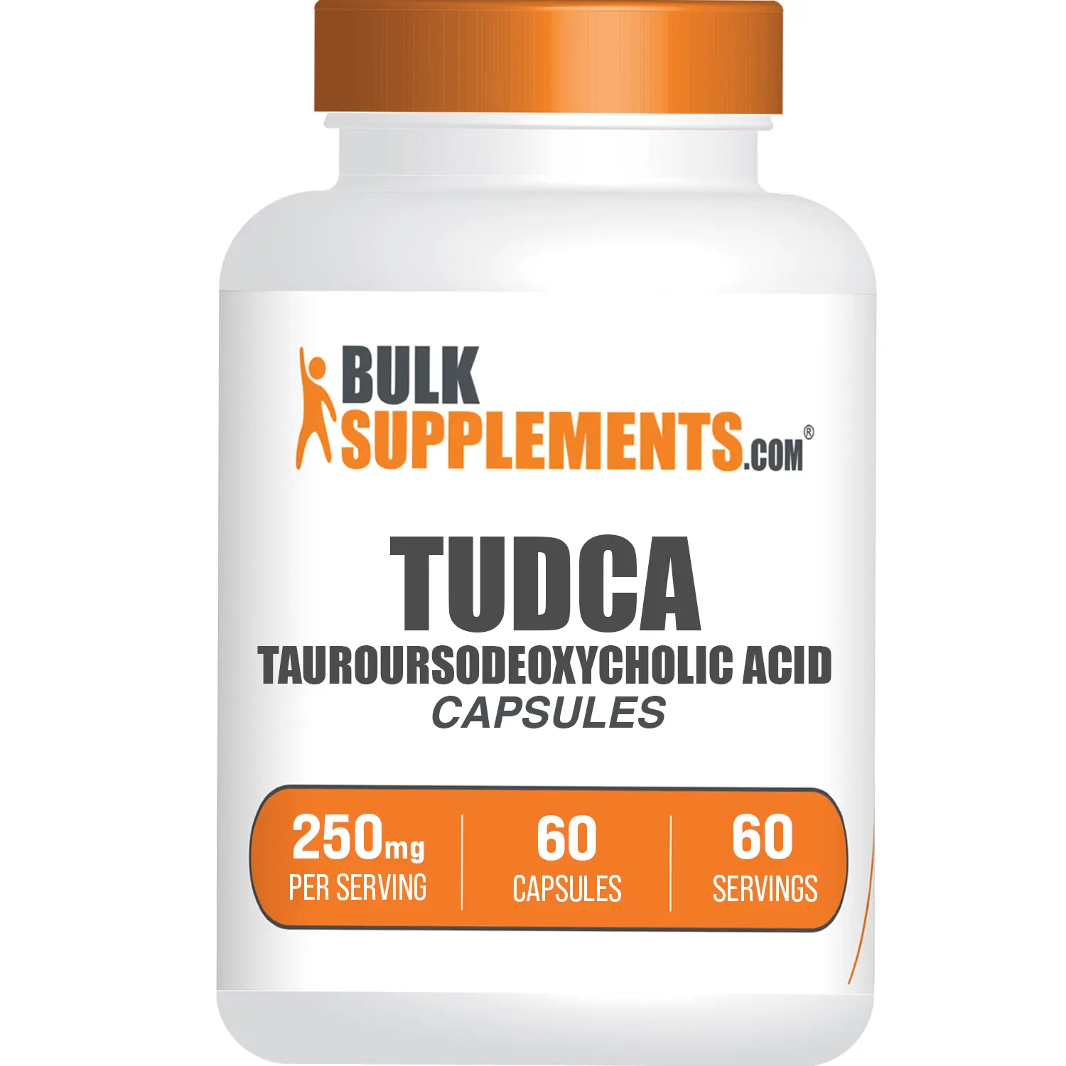 BulkSupplements - TUDCA Tauroursodeoxycholic Acid Capsules - Digestive Support - Eye Health - 60 Capsules - 250mg per Serving