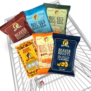 Buc-ee's Beaver Nugget Flavor Snack Bundle 6 Pack with Sweet & Spicy Flavors Including Sea Salted Caramel White Cheddar Habanero Cheese Gourmet Quality Snacks
