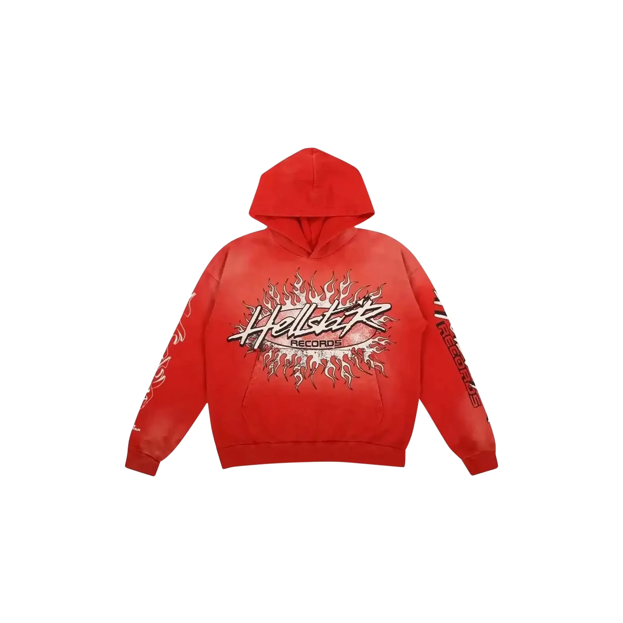 HELLSTAR RECORDS HOODIE "Red" HSR164 HELLSTAR RECORDS HOODIE "Red" HSR164
