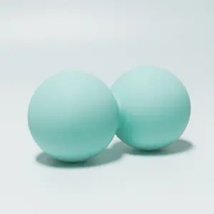 Peanut Massage Ball, Silicone Double Lacrosse Ball for Myofascial Release, Muscle Soreness Relief and Yoga, Peanut Ball for Massaging Back, Neck, Waist