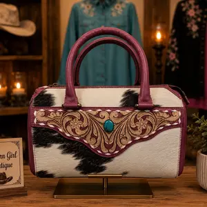 pink Rose and Cowhide Toole Leather Medium Speedy
