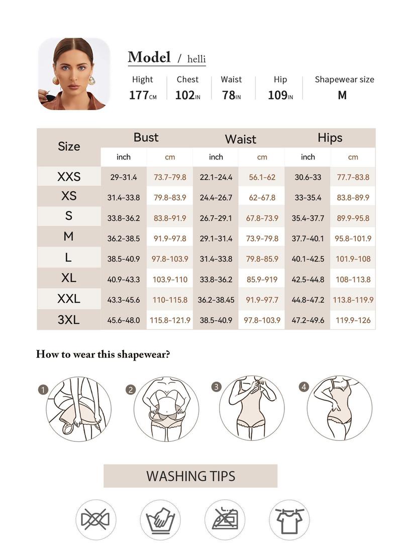 ChicCurve Faja Invisible Stage 2 Tummy Control Shapewear Bodysuit for Women - Compression Fabric for Refined Silhouette & Smooth Look