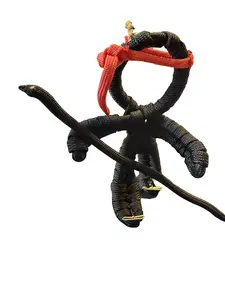 Paracord-Made Ninja Warrior Collectible Figure, Decor Ornaments for Entertainment Displays