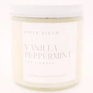 Vanilla Peppermint - 16 oz Clear Jar