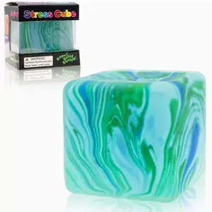 Squishy Stress Cube Fidget Toy, Ice Sugar Cube Squeeze Balls, Portable High Density Stress Relief Balls, Calming Sensory Toys for Students, Kids & Adults