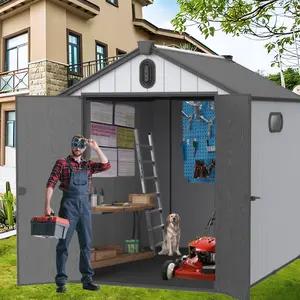 resin plastic storage shed for backyard garden big spire Tool storage