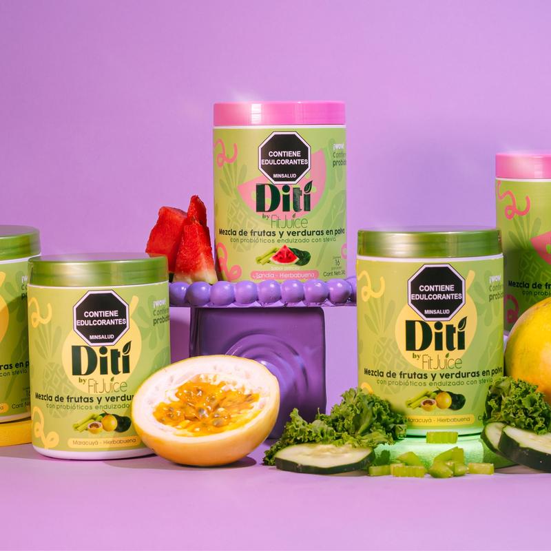 Posbion & Diti Jugo Verde Probioticos Contiene Edulcorantes y Probiotics for Colombia Natural Supplement with Probiotic Support for Digestive Health