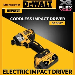 Dewalt DCD887 Electric Impact Driver Drill 3250RPM Speed Brushless motor 1/4 Power Tools Electric Screwdriver For 20V Battery