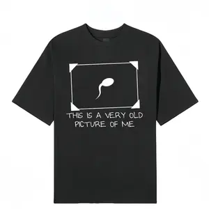 MEME Funny Sperm Graphic Tee | ‘Very Old Picture of Me’ Casual T-Shirt | Trendy Unisex Streetwear minimalist design, quick-dry moisture wicking, vintage style Unisex Classic Street Style Gift for Birthday Holiday Christmas Halloween Unisex