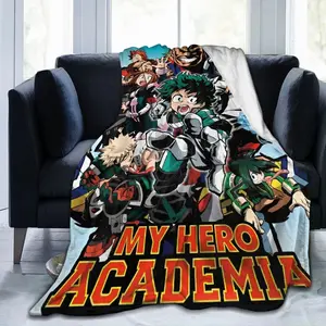 My Hero Academia Blanket | Funny Anime Fleece Throw for Bedding Lounge | Spring Autumn Gift